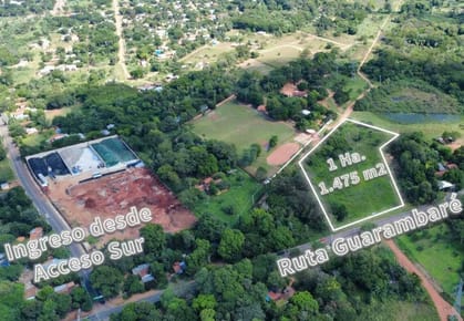 TERRENO EN VENTA SOBRE RUTA GUARAMBARÉ - YPANE