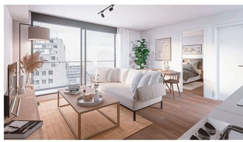 Venta de apartamento de un dormitorio con terraza en el Centro