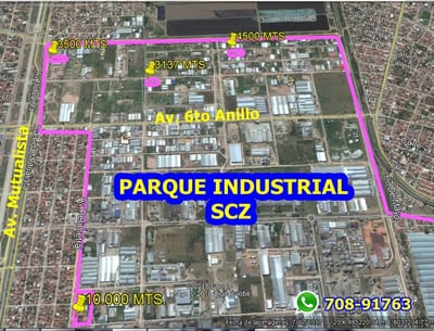 VENTA 4 TERRENOS Y GALPONES - PARQUE INDUSTRIAL SCZ!