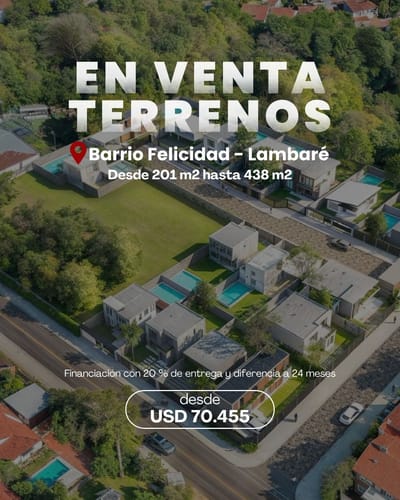 Se vende terreno en Barrio Felicidad Lambaré 