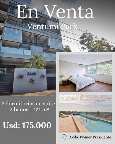 En venta – Amplio departamento en Ventumi Park.