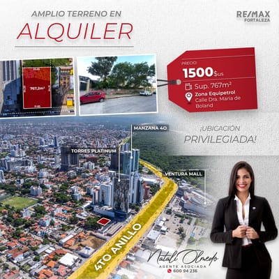 TERRENO EN ALQUILER - Zona Equipetrol
