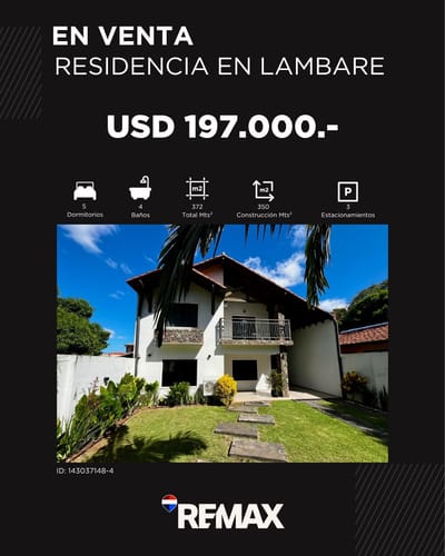 VENTA RESIDENCIA EN LAMBARE
