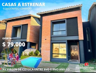 CASA DE 3 DORMITORIOS EN PREVENTA EN CONDOMINIO CERRADO