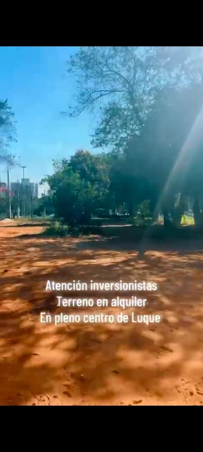 En Alquiler Excelente Terreno En Luque Sobre Aslfalto