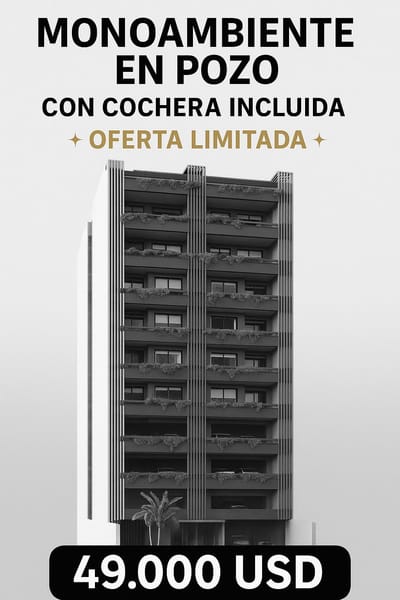 OFERTA LIMITADA VENDO MONOAMBIENTE CON COCHERA