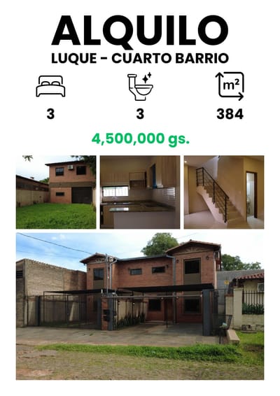  Alquiler Luque, Cuarto Barrio