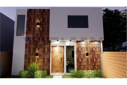 Casa Tipo Dúplex distribuido en Dos plantas