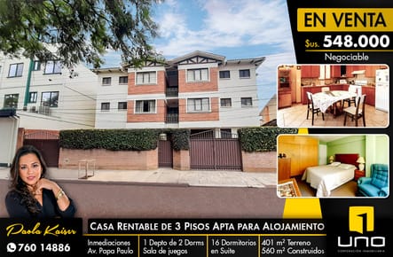 Céntrica casa comercial cerca al Hospital Viedma