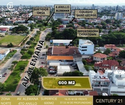 TERRENO SOBRE LA AV. ALEMANA 4-5 an.