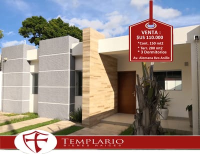 Hermosa Casa de 1 Planta en Venta