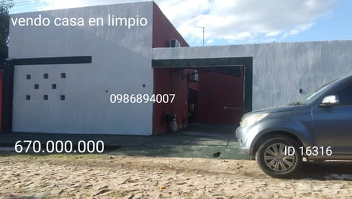 Vendo casa en limpio 