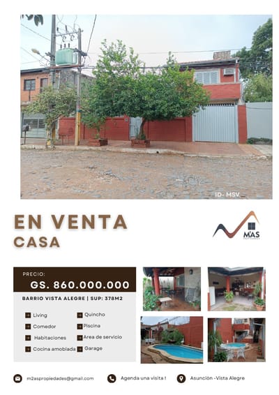 VENTA CASA EN BARRIO VISTA ALEGRE 