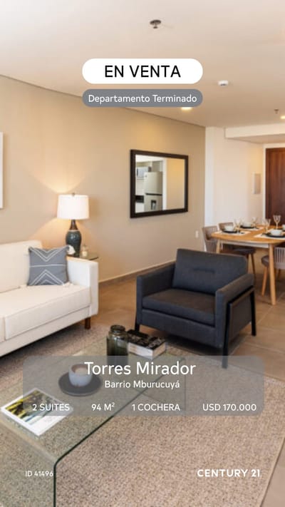 VENDO DEPARTAMENTO EN EDIFICIO TORRES MIRADOR TORRE II