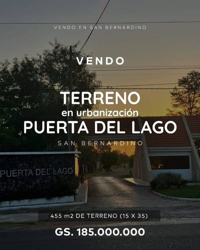  terreno en Urbanización Puerta del Lago - San Bernardino