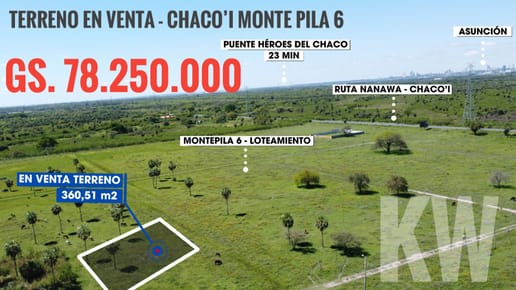 Terreno en Venta - Chaco'i ✨