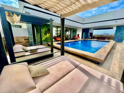 Monoambiente amoblado en alquiler, cond. Eurodesign Residence (Equipetrol)