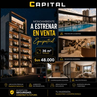 Monoambiente En Venta Zona Equipetrol Edificio Experience