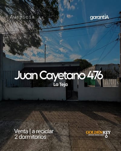 Venta Casa a reciclar 2 dormitorios patio y galpón barrio La Teja
