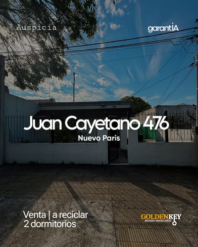 Venta Casa a reciclar 2 dormitorios patio y galpón barrio Nuevo Paris