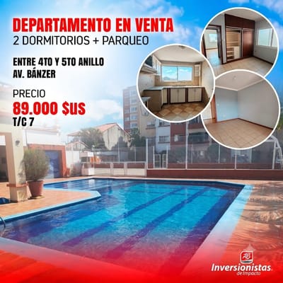 ????DEPARTAMENTO EN VENTA DE OCASIÓN DE 2 DORMITORIOS CON PARQUEO 