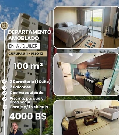 DEPARTAMENTO EN ALQUILER ZONA OESTE