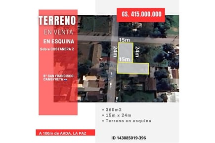 Terreno - Venta - Cambyretá, Itapúa, Paraguay