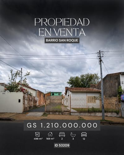 Propiedad en VENTA en Barrio San Roque con alto potencial