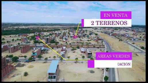 DOS TERRENOS JUNTOS EN VENTA - BOULEVARD MIRAFLORES COUNTRY CLUB - PIURA