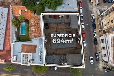 Vendo terreno de 694 m2 único en el centro