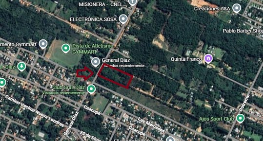  Vendo Terreno de 2280mts2 en Coronel Oviedo