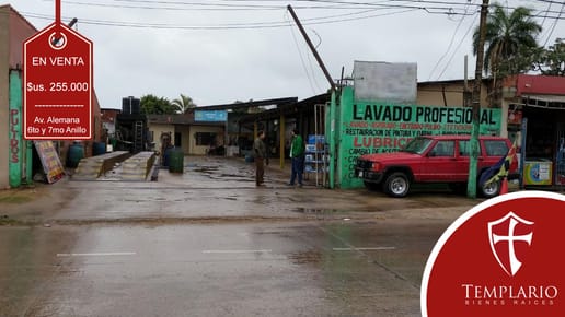 Terreno en Venta Sobre Avenida Alemana entre 6to y 7mo Anillo