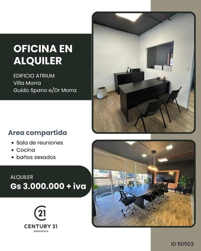 Alquilo Oficina Corporativa – Edificio Atrium