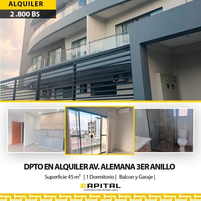Departamento en alquiler zona Mutualista