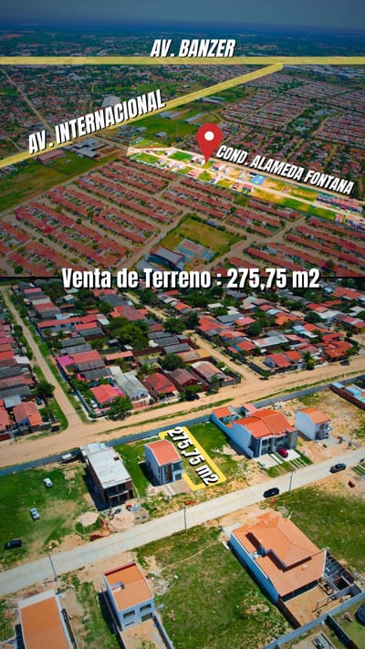 En Venta! Terreno en condominio en zona norte de Santa Cruz