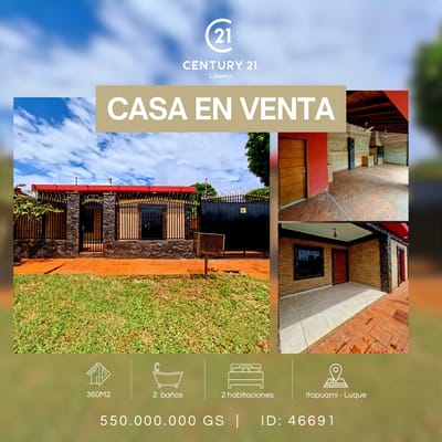VENTA DE CASA EN LUQUE 
