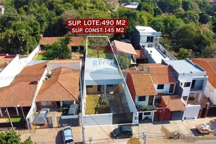 Vendo Casa a Estrenar en el centro de Luque ideal para residencia o oficina 