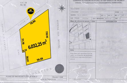 TERRENO EN VENTA EN SAN IGNACIO DE VELASCO