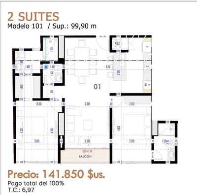 Departamento De 2 Suites. Lujo En Urbari. Preventa