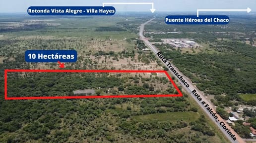 TERRENO DE 10 HECTÁREAS EN JOSÉ FALCÓN - 3 MIN. DEL ACCESO AL PUENTE HC