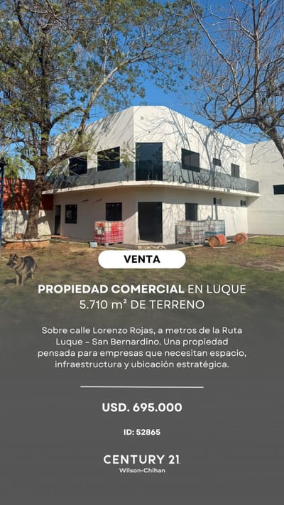 OPORTUNIDAD COMERCIAL! Terreno en Luque / 5.710M2