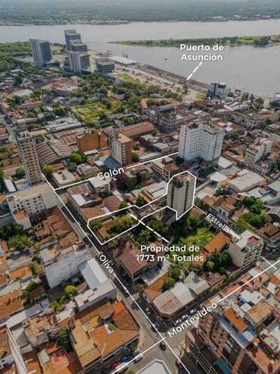 VENDO HOTEL, CASA Y TERRENOS JUNTOS CENTRO DE ASUNCION