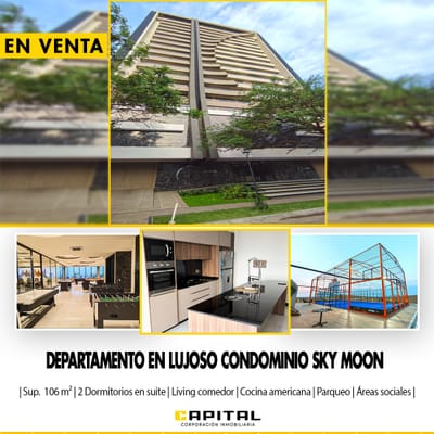 DEPARTAMENTO en Venta LUJOSO CONDOMINIO SKY MOON 