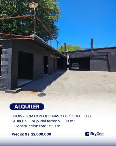 EN ALQUILER | SHOWROOM + OFICINAS + DEPÓSITO – LOS LAURELES