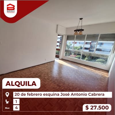 Alquiler apartamento en alquiler en La Unión con cochera disponible
