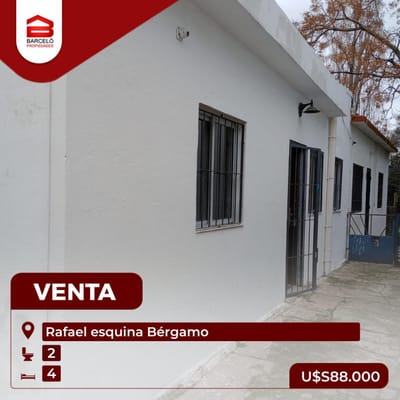 Apartamentos sobre Rafael esquina Bérgamo barrio Bella Italia U$S88000