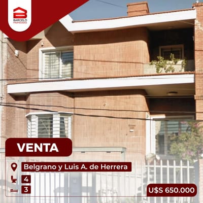 Casa en venta de 3 dormitorios c/ cochera en La Blanqueada