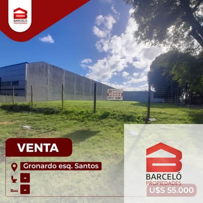 Terreno de 520m2 en Gronardo esq. Juan Francisco Santos Ituizangó U$S55000