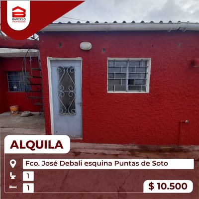 Alquiler Apartamento 1 dormitorio barrio Flor de Maroñas $10.500