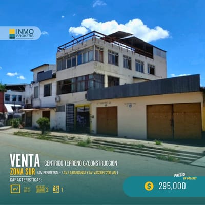 ▪️Atención Inversionistas!   Terreno C/construcción 